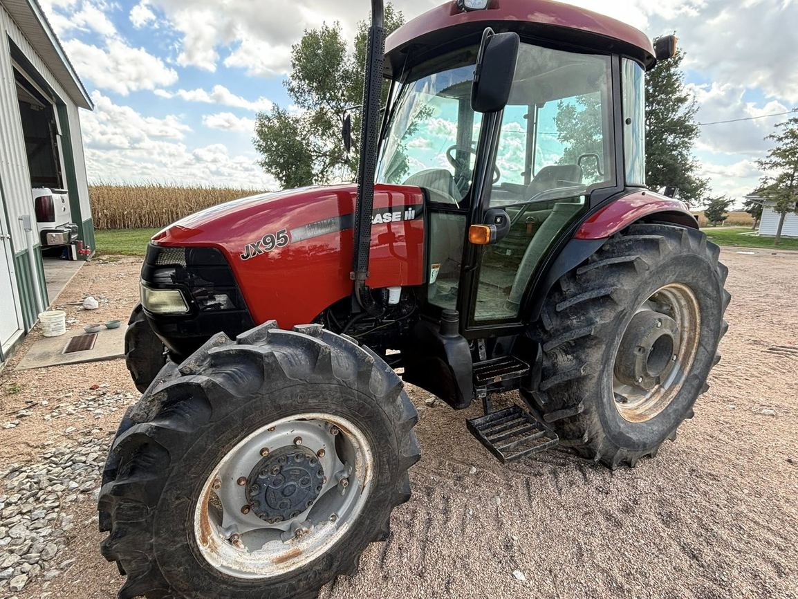 Case IH JX95 tractor side view after detailing